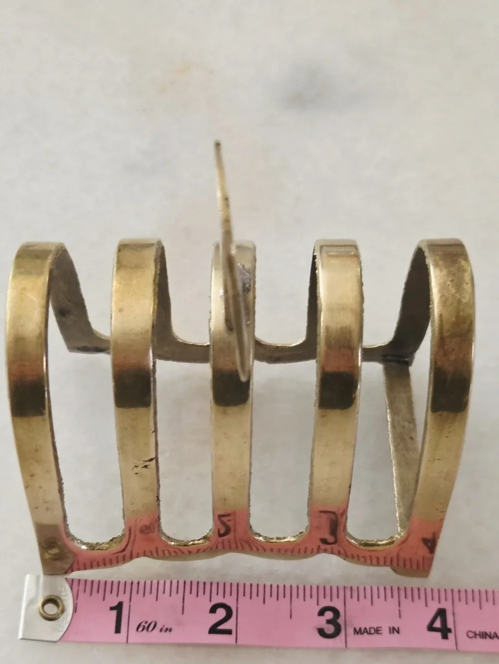 Vintage Englush Traditional Brass Swan / Duck Letter Holder / Toast Rack